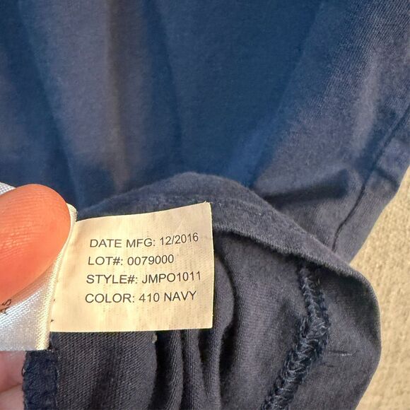 Johnnie O Hangin Out Mens Large Solid Blue Performance Stretch Polo Short Sleeve - Picture 5 of 9